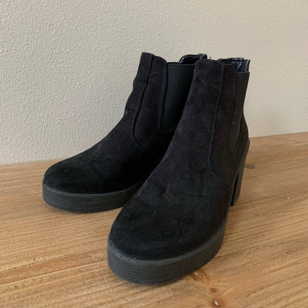 topshop black booties